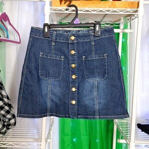 REBEL BY RIGHT BLUE JEAN MINI SKIRT SIZE 5